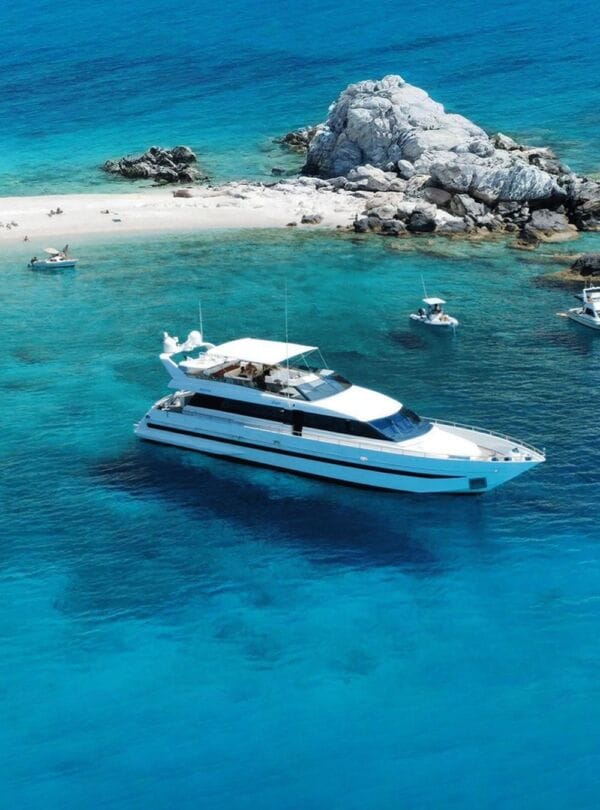 Private yacht escape along the Albanian Riviera, Karaburun and Sazan Island